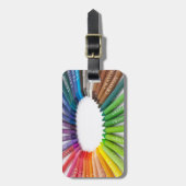 Bunte Kreidekrebse Gepäckanhänger (Vorderseite vertikal)