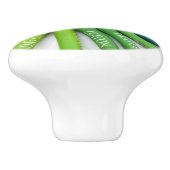 Bunte Kreidekrebse Keramikknauf (Seitenansicht)