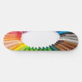 Bunte Kreidekrebse Skateboard (Horizontal)