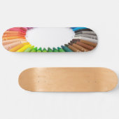 Bunte Kreidekrebse Skateboard (Horizontal)