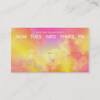 bunte Kreis-Visitenkarte Terminkarte