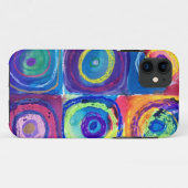 bunte Kreise geerntet Case-Mate iPhone Hülle (Rückseite (Horizontal))