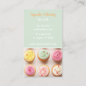 bunte Kuchen Bäckerei Einzelname Visitenkarte (Rückseite)