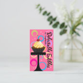 Bunte Kuchen-Bäckerei Visitenkarte (Stehend Vorderseite)