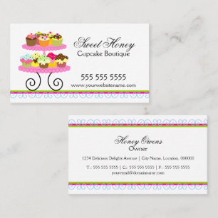 Bunte Kuchen-Bäckerei-Visitenkarten Visitenkarte