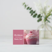 bunte Kuchen Backwaren Hintergrund Visitenkarte (Stehend Vorderseite)