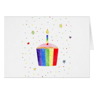 bunte Kuchenkarte