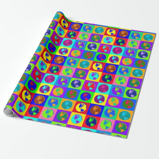 Bunte Kugeln Geschenkpapier (Ungerollt)
