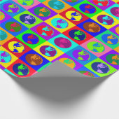 Bunte Kugeln Geschenkpapier (Ecke)