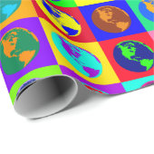 Bunte Kugeln Geschenkpapier (Rolleneckpunkt)