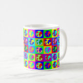 Bunte Kugeln Kaffeetasse (VorderseiteRechts)