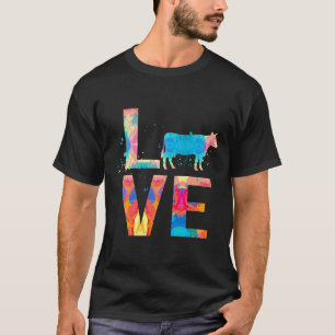 Bunte Kuh-Mutter-Kuh-Malerei T-Shirt