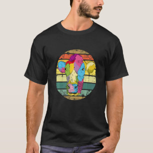 Bunte Kuh Vintage Kuh Bauer Landwirt Farm Tier T-Shirt