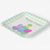 Bunte Küken-Eier Frohe Ostern Pappteller (Gewinkelt)