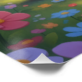 Bunte Küken Poster (Ecke)