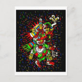 bunte kukulcan Postkarte (Vorderseite)