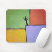 Bunte Kunst alle des bloßen Baums würzt moderne Mousepad (Mit Mouse)