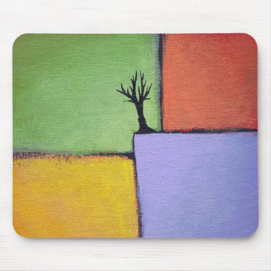 Bunte Kunst alle des bloßen Baums würzt moderne Mousepad (Vorne)