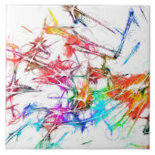 Bunte Kunst Fliese (Vorderseite)