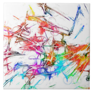 Bunte Kunst Fliese