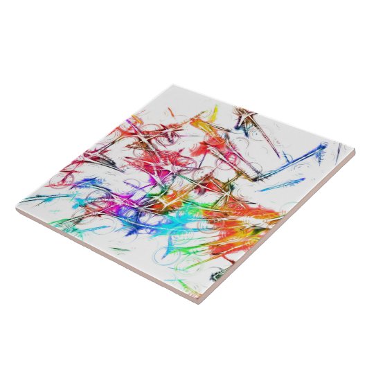 Bunte Kunst Fliese (Seite)