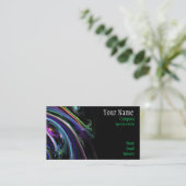 Bunte Kunst-Visitenkarte Visitenkarte (Stehend Vorderseite)