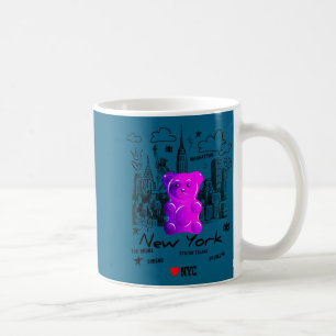 Bunte Kunst Yorkcity Gummibär Kaffeetasse