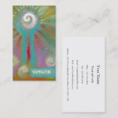 Bunte künstlerische inspirational Malerei des Visitenkarte (Vorne/Hinten)