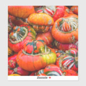 Bunte Kürbis Aufkleber (Blatt)