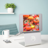 Bunte Kürbis Aufkleber (Laptop auf Schreibtisch)