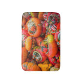 Bunte Kürbis Badematte (Vorderseite Vertikal)
