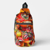 Bunte Kürbis Crossbody Bag (Vorderseite)