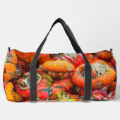 Bunte Kürbis Duffle Bag (Vorderseite)