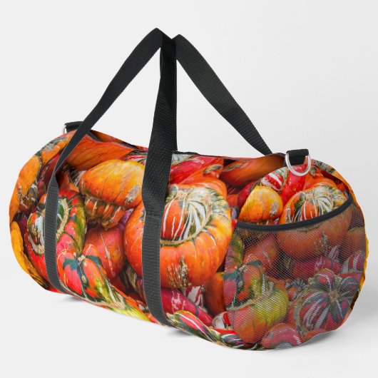 Bunte Kürbis Duffle Bag (Rechte Ecke)