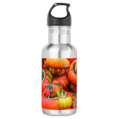 Bunte Kürbis Edelstahlflasche (Vorderseite)