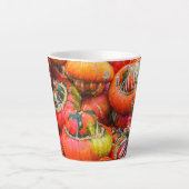 Bunte Kürbis Milchtasse (Vorderseite)