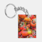 Bunte Kürbis Schlüsselanhänger (Vorderseite links)