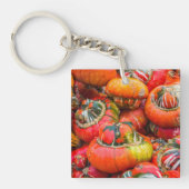 Bunte Kürbis Schlüsselanhänger (Vorderseite)