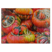 Bunte Kürbis Schneidebrett (Vorderseite)