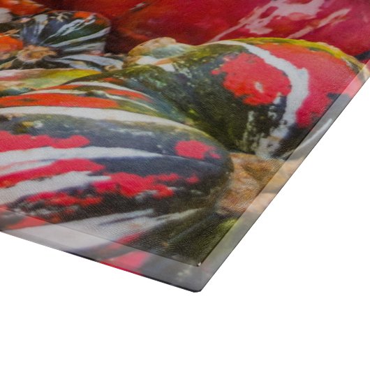 Bunte Kürbis Schneidebrett (Ecke)