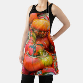 Bunte Kürbis Schürze