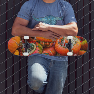 Bunte Kürbis Skateboard