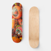 Bunte Kürbis Skateboard (Vorderseite)