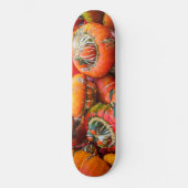 Bunte Kürbis Skateboard (Vorderseite)