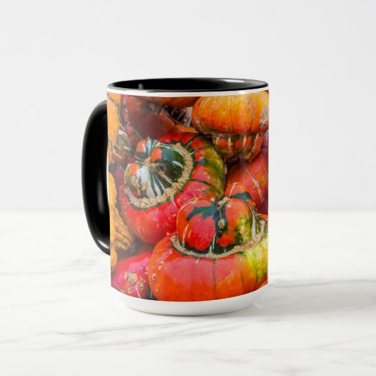 Bunte Kürbis Tasse (Vorderseite Links)