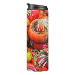 Bunte Kürbis Thermosbecher