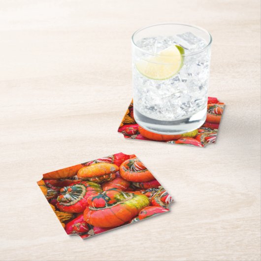 Bunte Kürbis Untersetzer (Vor Ort)