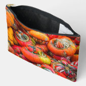 Bunte Kürbis Zubehörtasche (Offen)