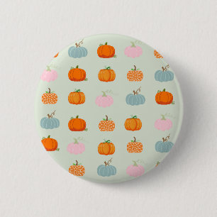 Bunte Kürbisse Button