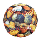 Bunte Kürbisse C Baseball (Rückseite)